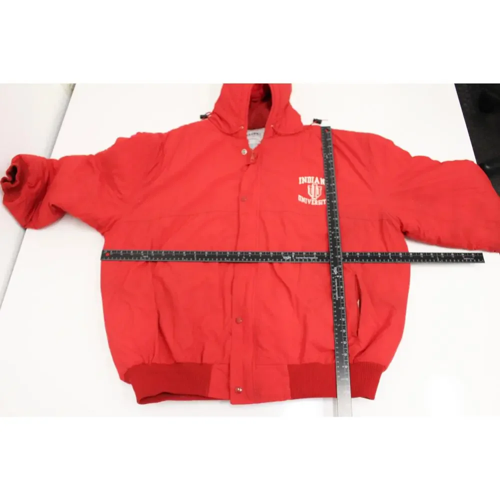 Vintage Indiana University Hoosiers Hooded Jacket Coat XXL 2X